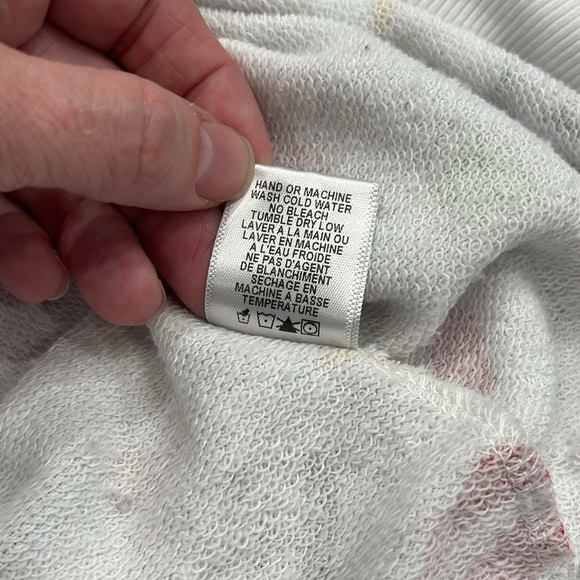 Wildfox | Charmed Sommers‎ White Print Sweatshirt Lips Dice Stars | Size XL - Picture 11 of 13